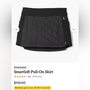 Smartwool Black Smartloft Skirt